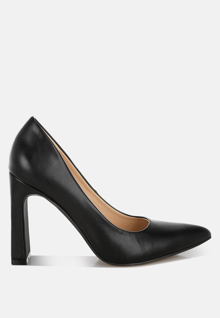 Shacarri Faux Leather Pumps