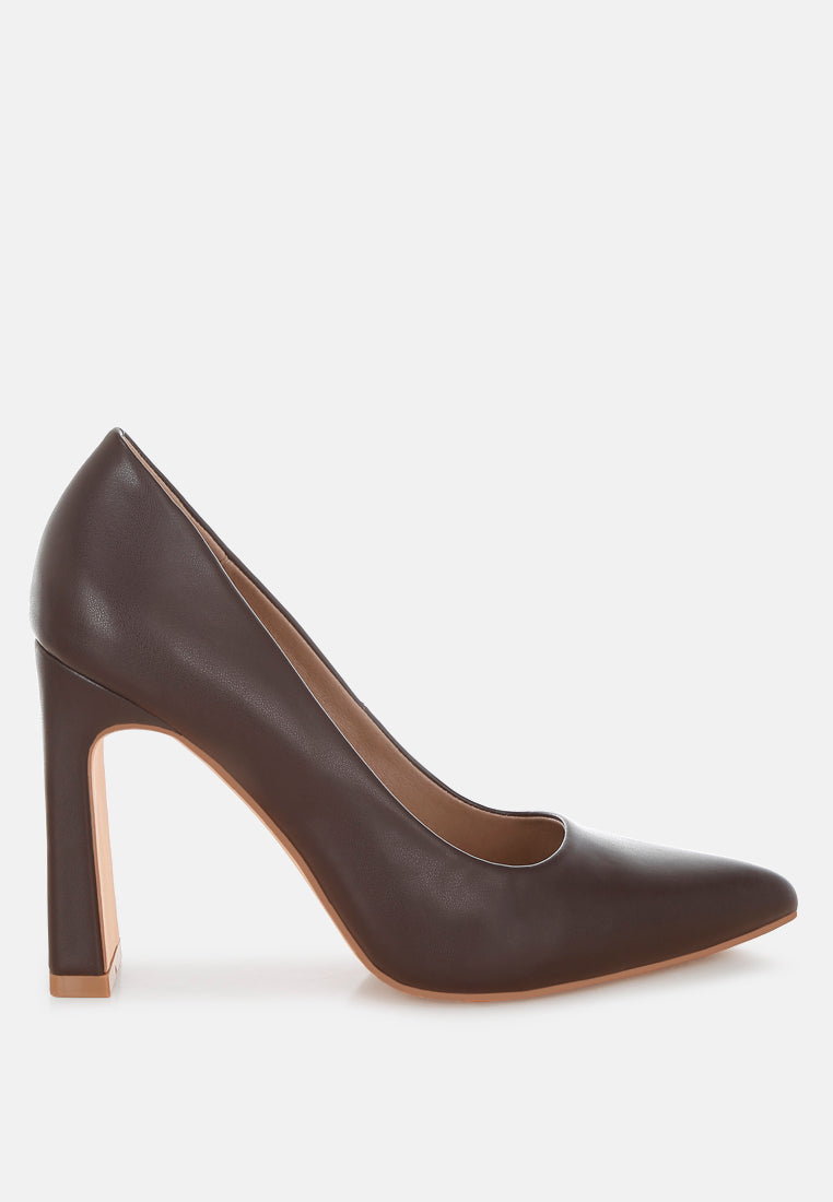 Shacarri Faux Leather Pumps