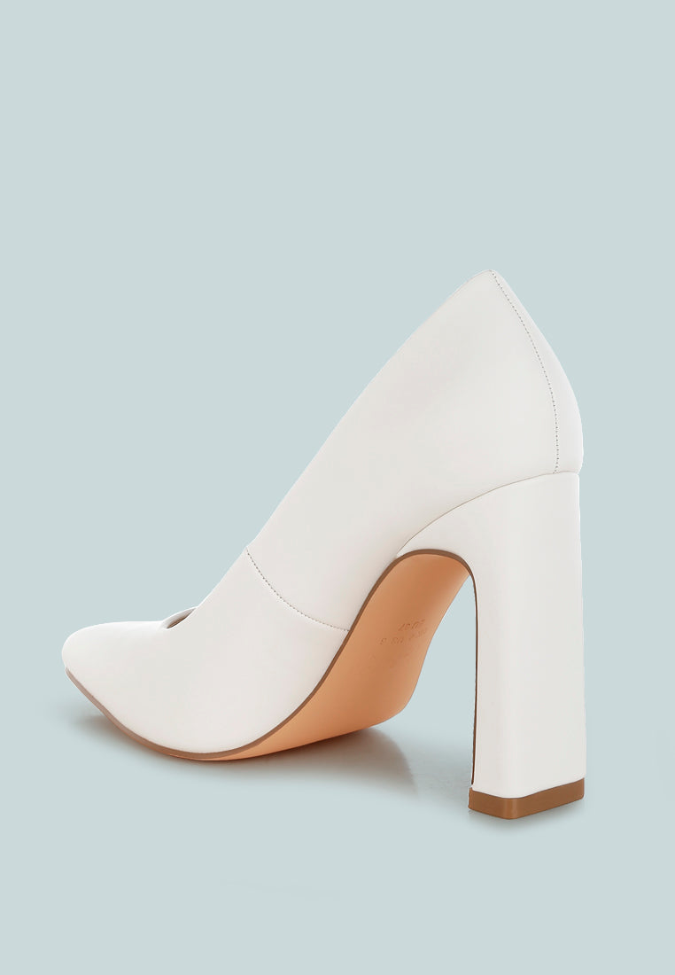 Shacarri Faux Leather Pumps